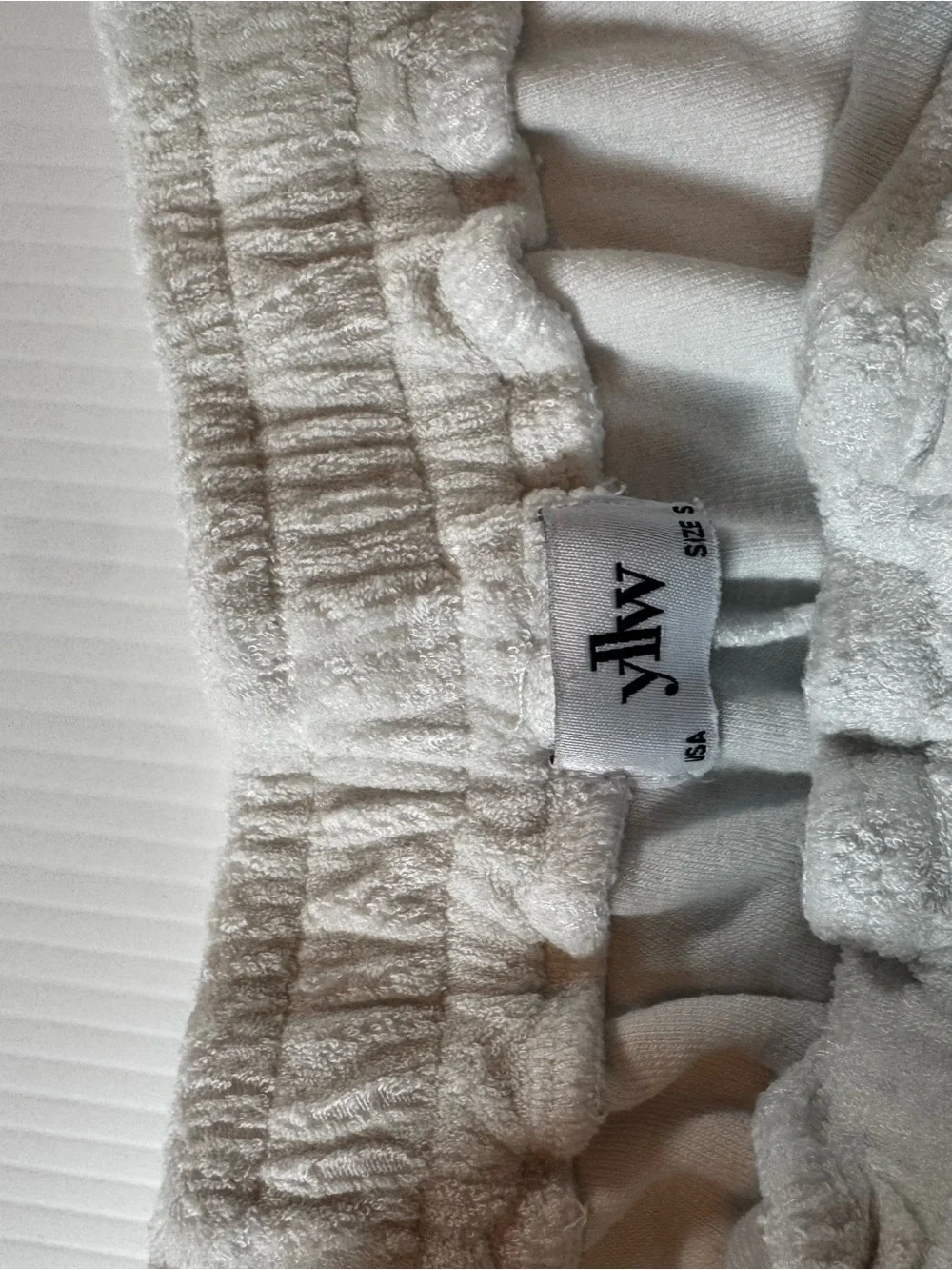 YLLW THE LABEL: 000 Palm Embroidered White Matching Set